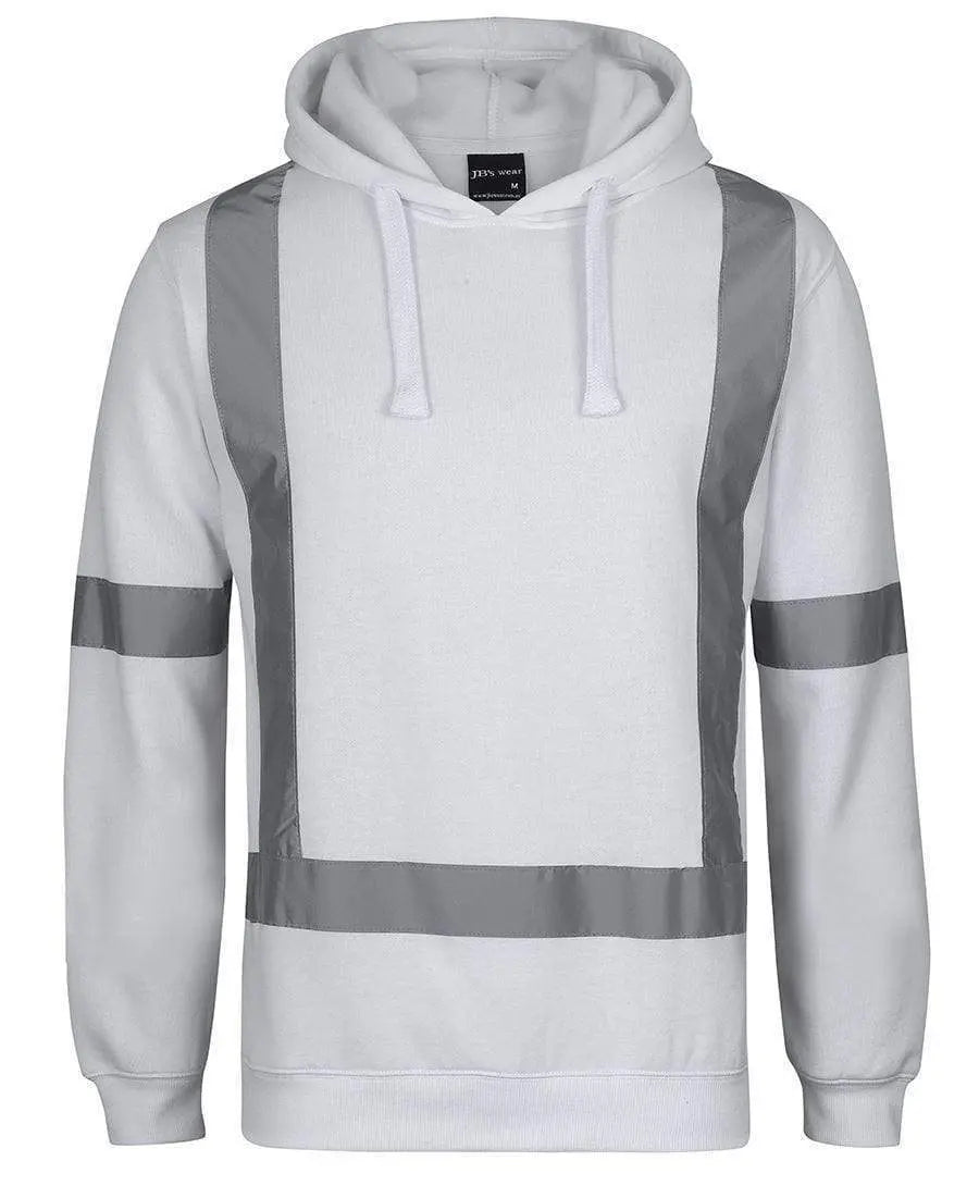 Jb's Fleece Hoodie With Reflective Tape 6BNH Metro Workwear.